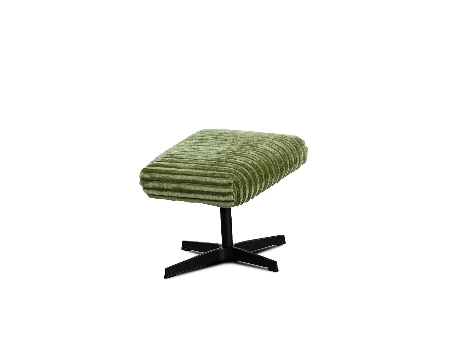 REPOSE-PIEDS MONACO, tissu velours côtelé vert