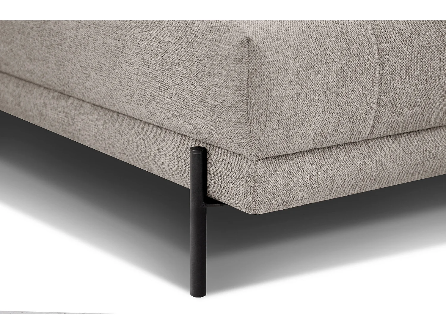 AVENA Ecksofa 5-Sitzer links mit verstellbare Kopfstützen, taupe