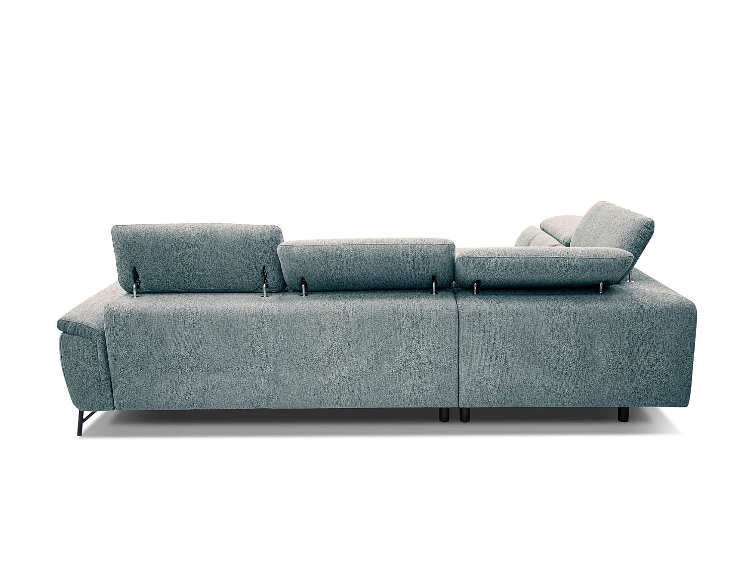 AVENA Ecksofa 5-Sitzer links mit verstellbare Kopfstützen, mint