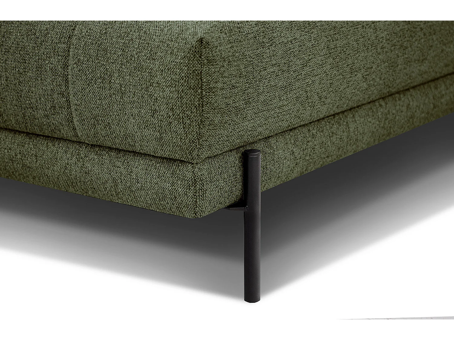 AVENA Ecksofa 5-Sitzer rechts mit verstellbare Kopfstützen, olive