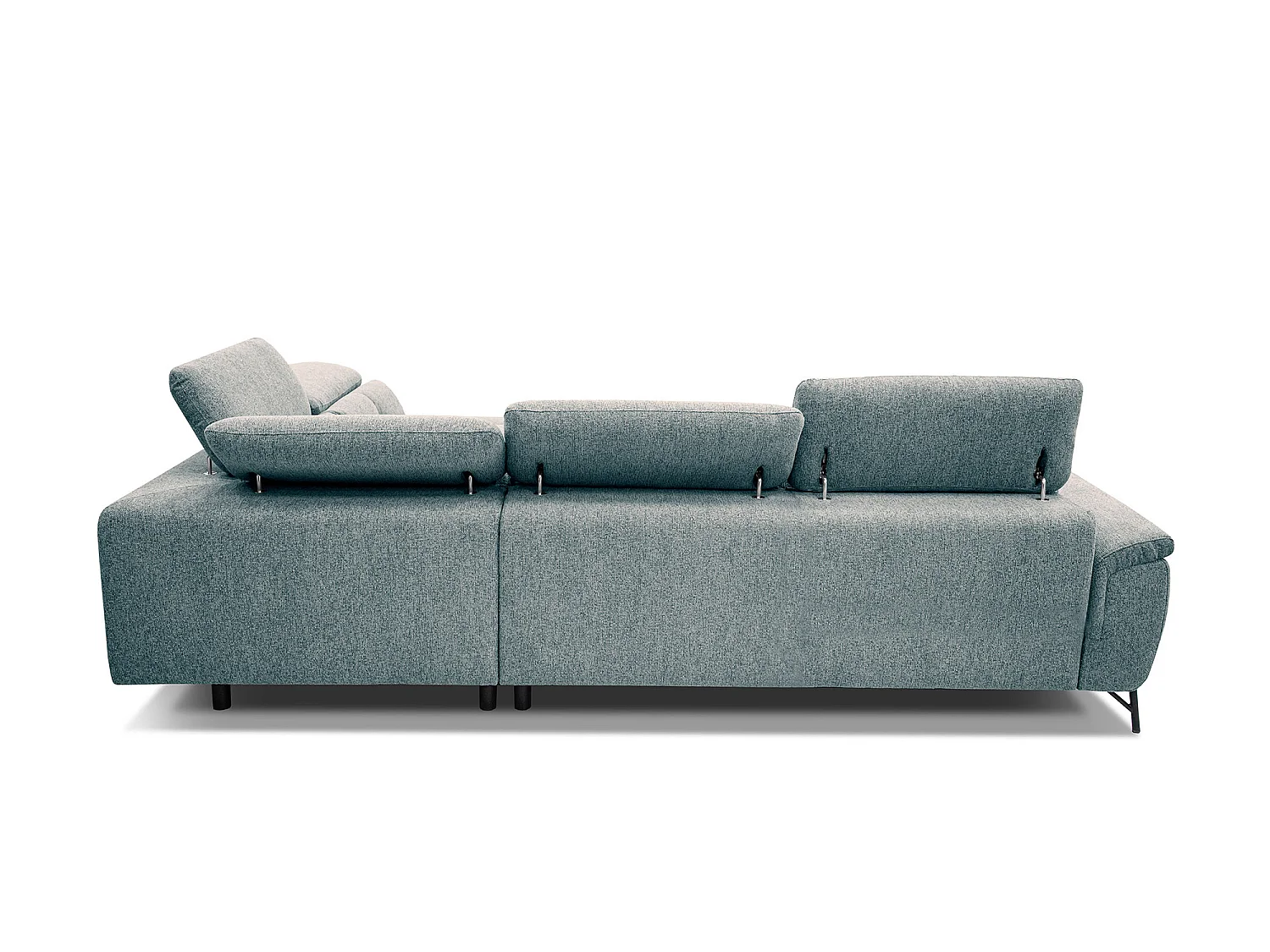 AVENA Ecksofa 5-Sitzer rechts mit verstellbare Kopfstützen, mint