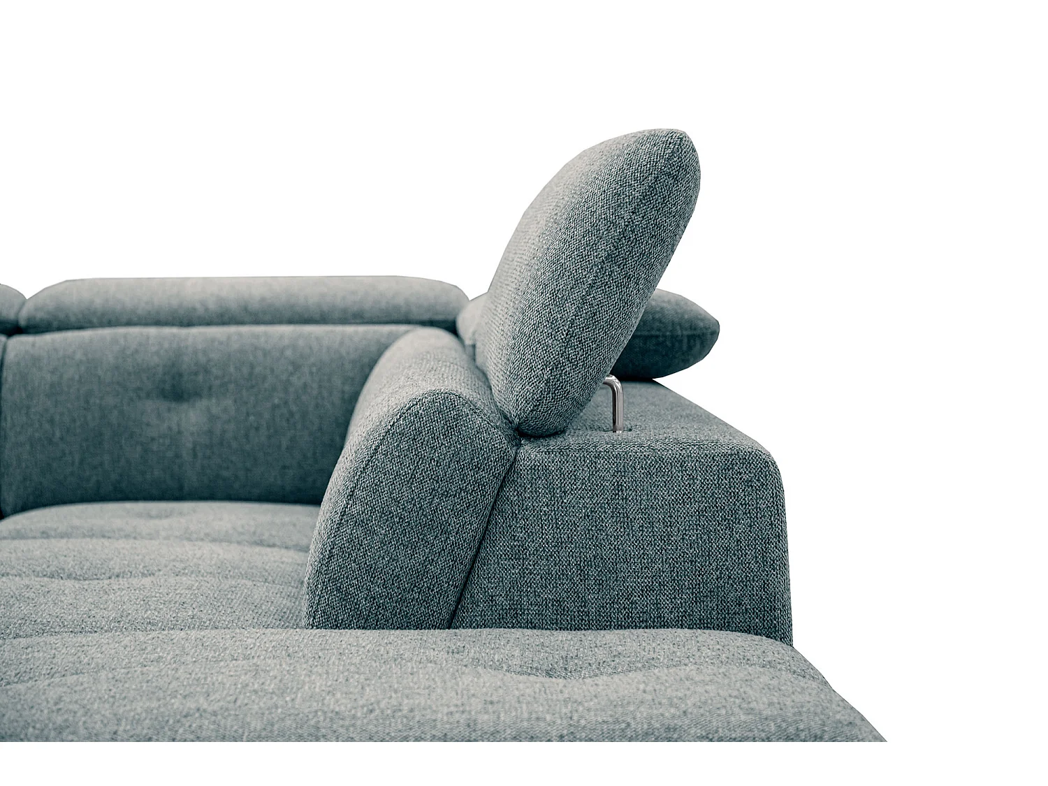 AVENA Ecksofa 5-Sitzer rechts mit verstellbare Kopfstützen, mint