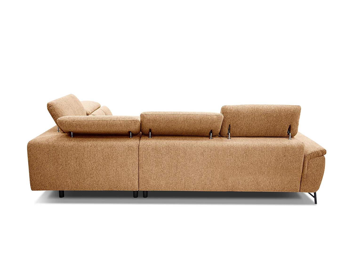 AVENA Ecksofa 5-Sitzer rechts mit verstellbare Kopfstützen, orange