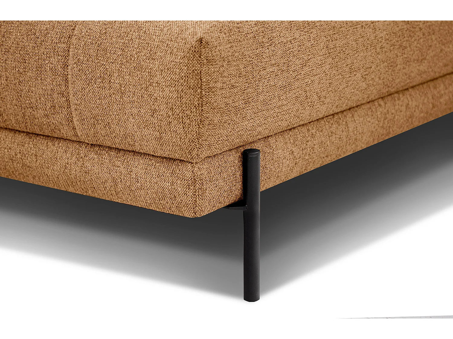 AVENA Ecksofa 5-Sitzer rechts mit verstellbare Kopfstützen, orange