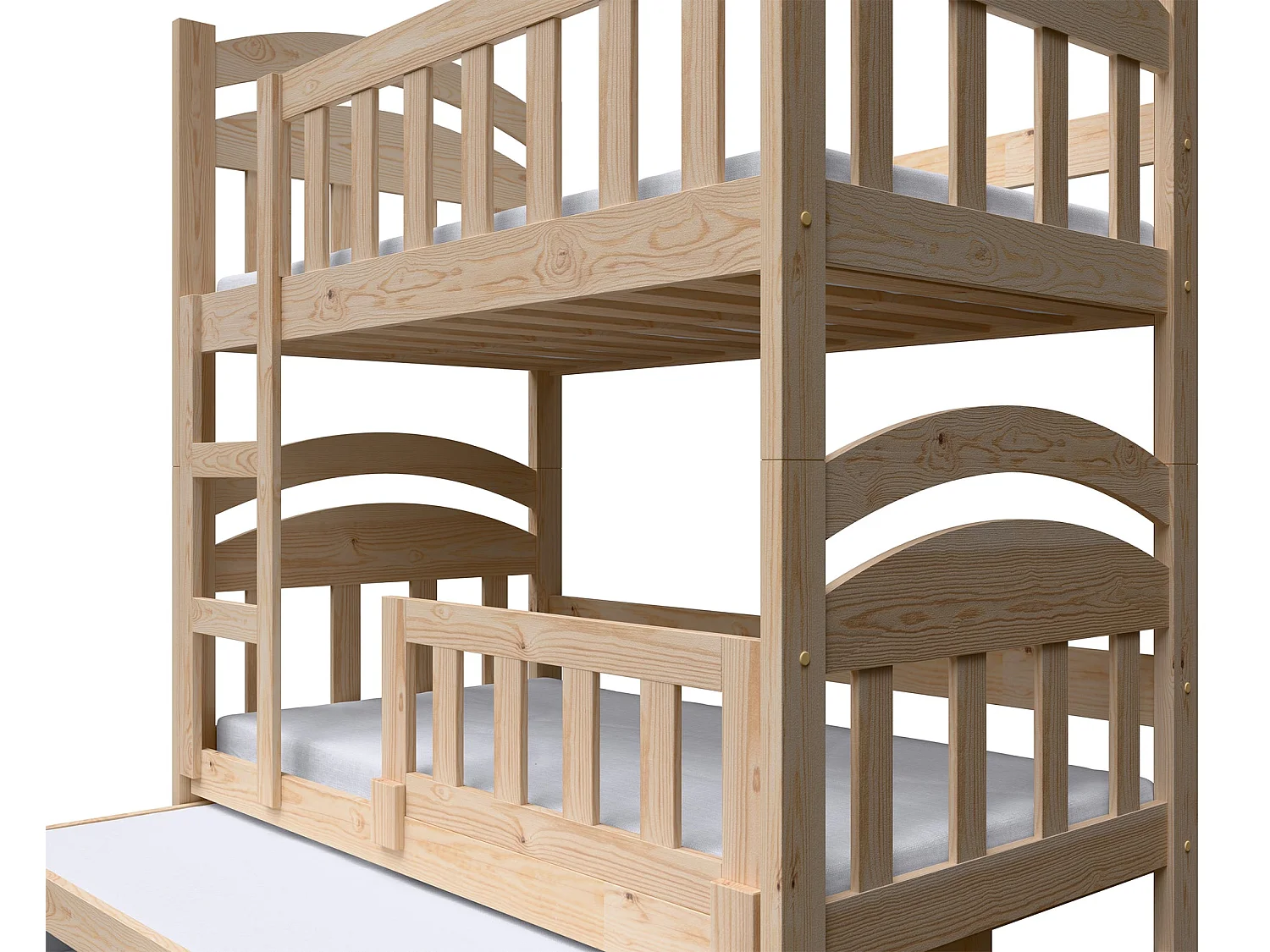 Stapelbed voor 3 personen, 75x180 cm – Dopio
