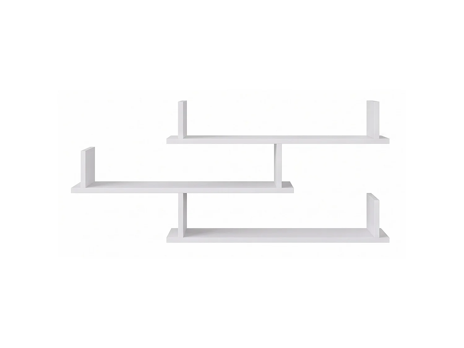 Étagère à trois niveaux - 119 cm - Blanc - Kassi