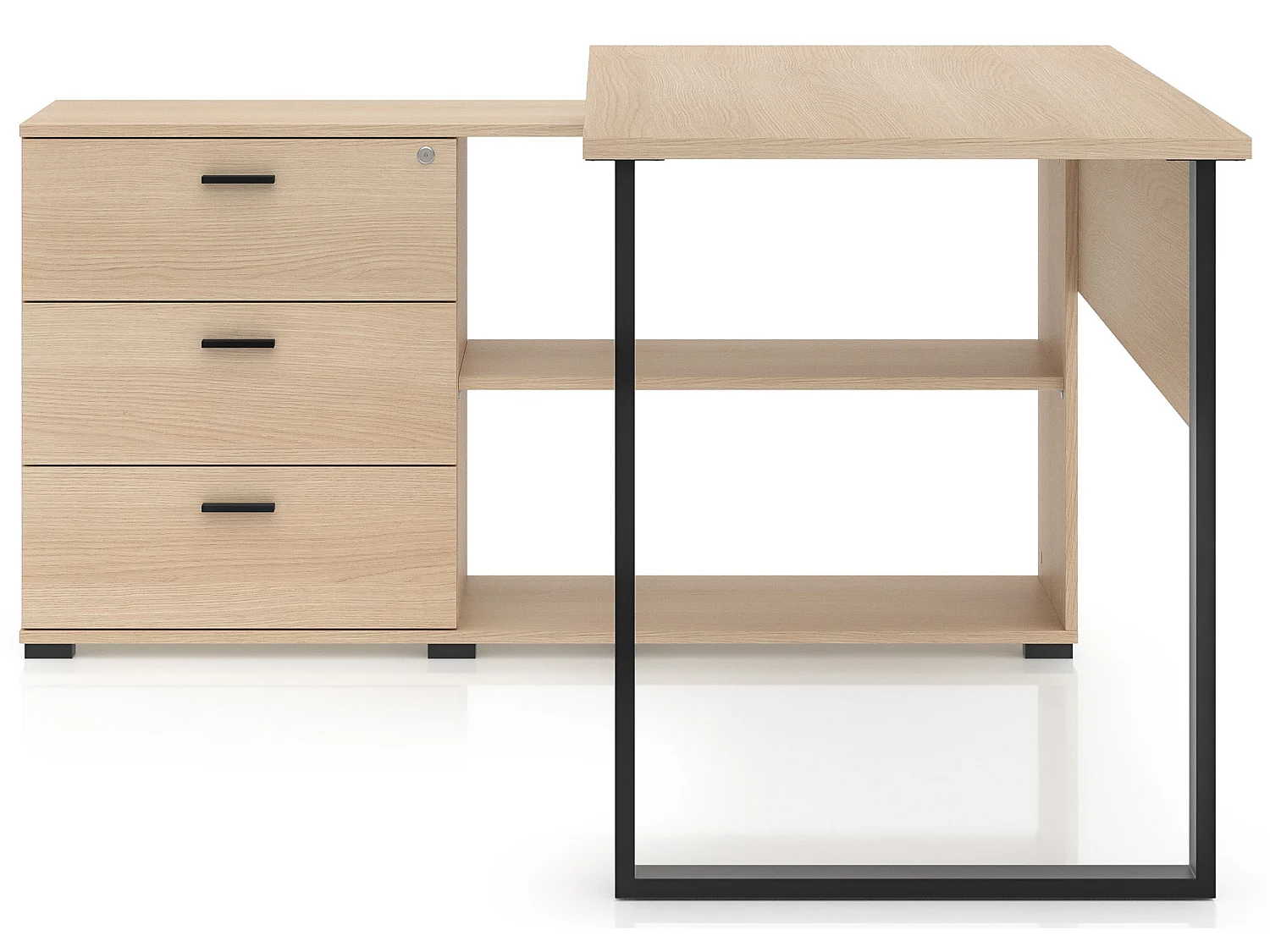 Bureau d'angle - 167 cm - Chêne - Odelis