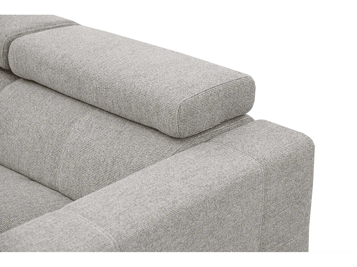 QUARTZ Ecksofa 5-Sitzer links, creme