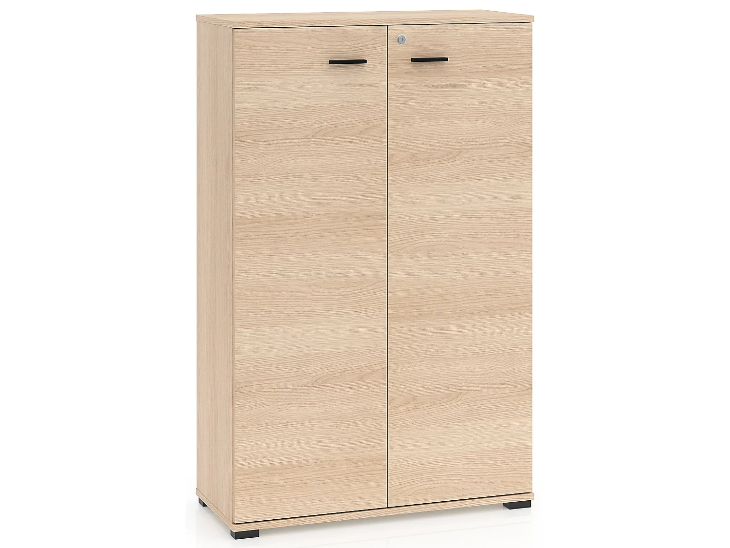 Cómoda alta - 79 cm - efecto roble - Odelis
