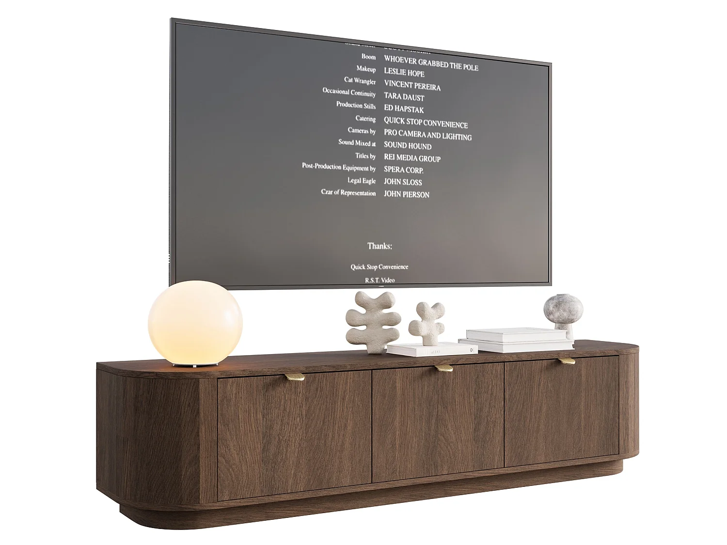 TV-Lowboard, Eichenholzoptik, 175 cm - Coru