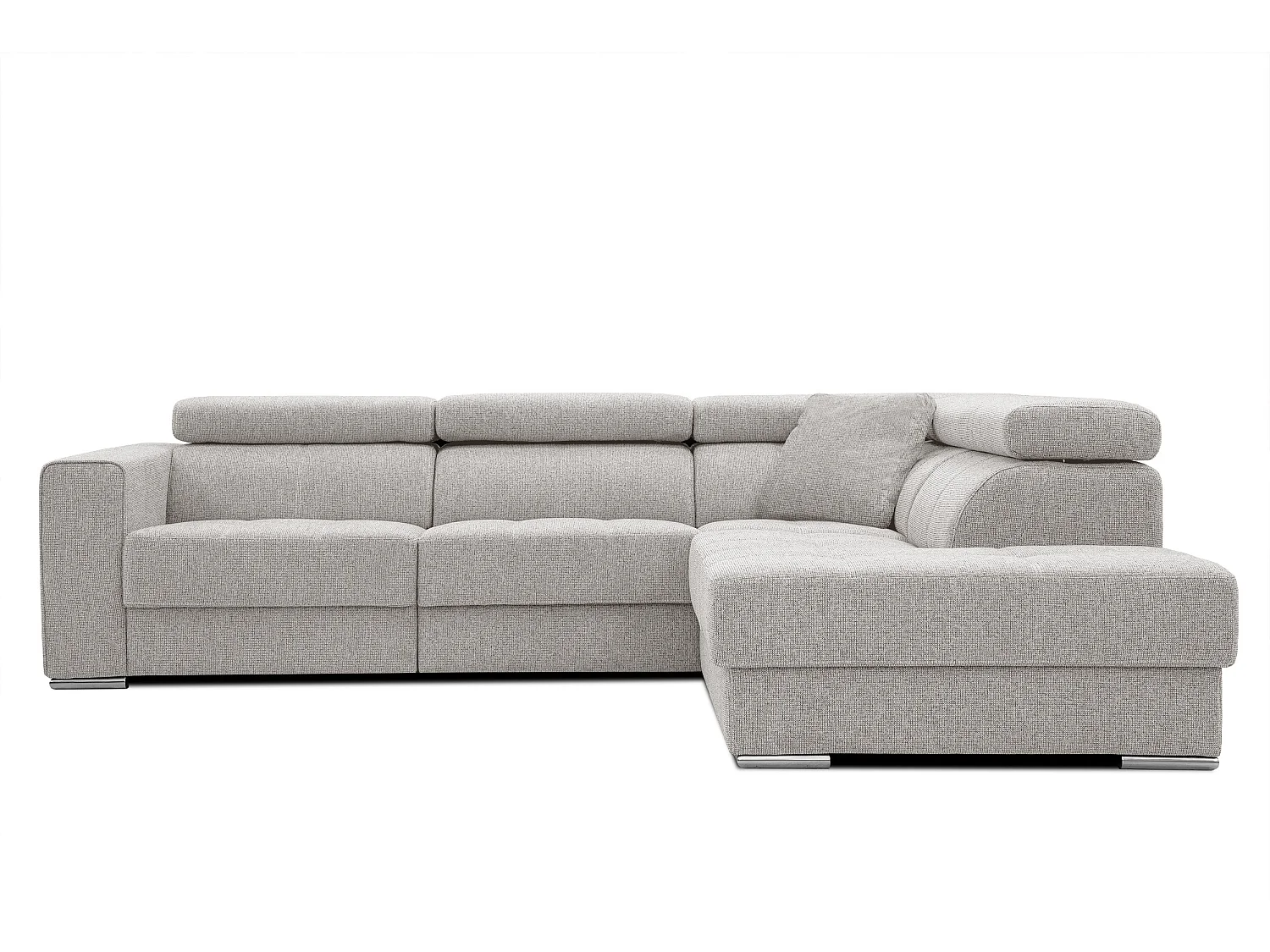 QUARTZ Ecksofa 5-Sitzer rechts, creme