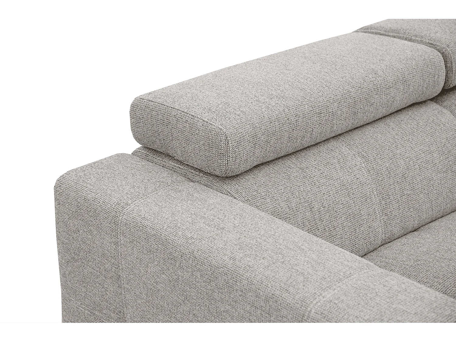 QUARTZ Ecksofa 5-Sitzer rechts, creme
