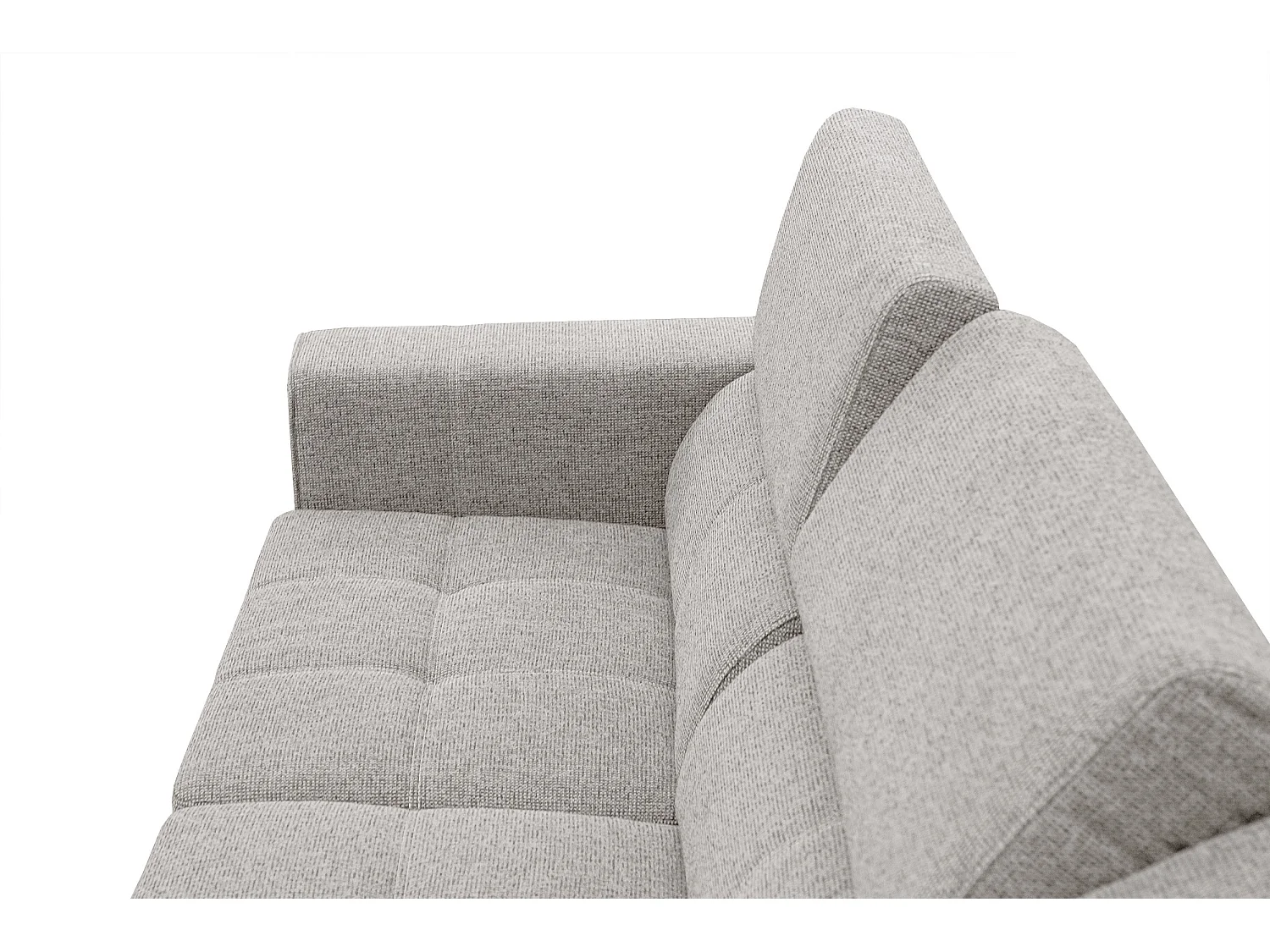 QUARTZ Ecksofa 5-Sitzer rechts, creme