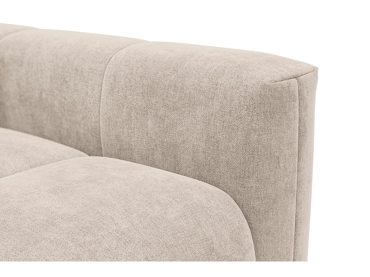 CANAPÉ D'ANGLE VERONA 4 places gauche, tissu beige