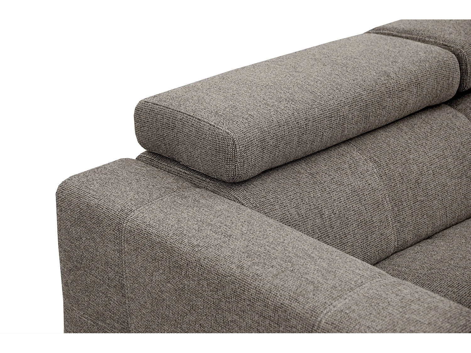 QUARTZ Ecksofa 5-Sitzer rechts, taupe