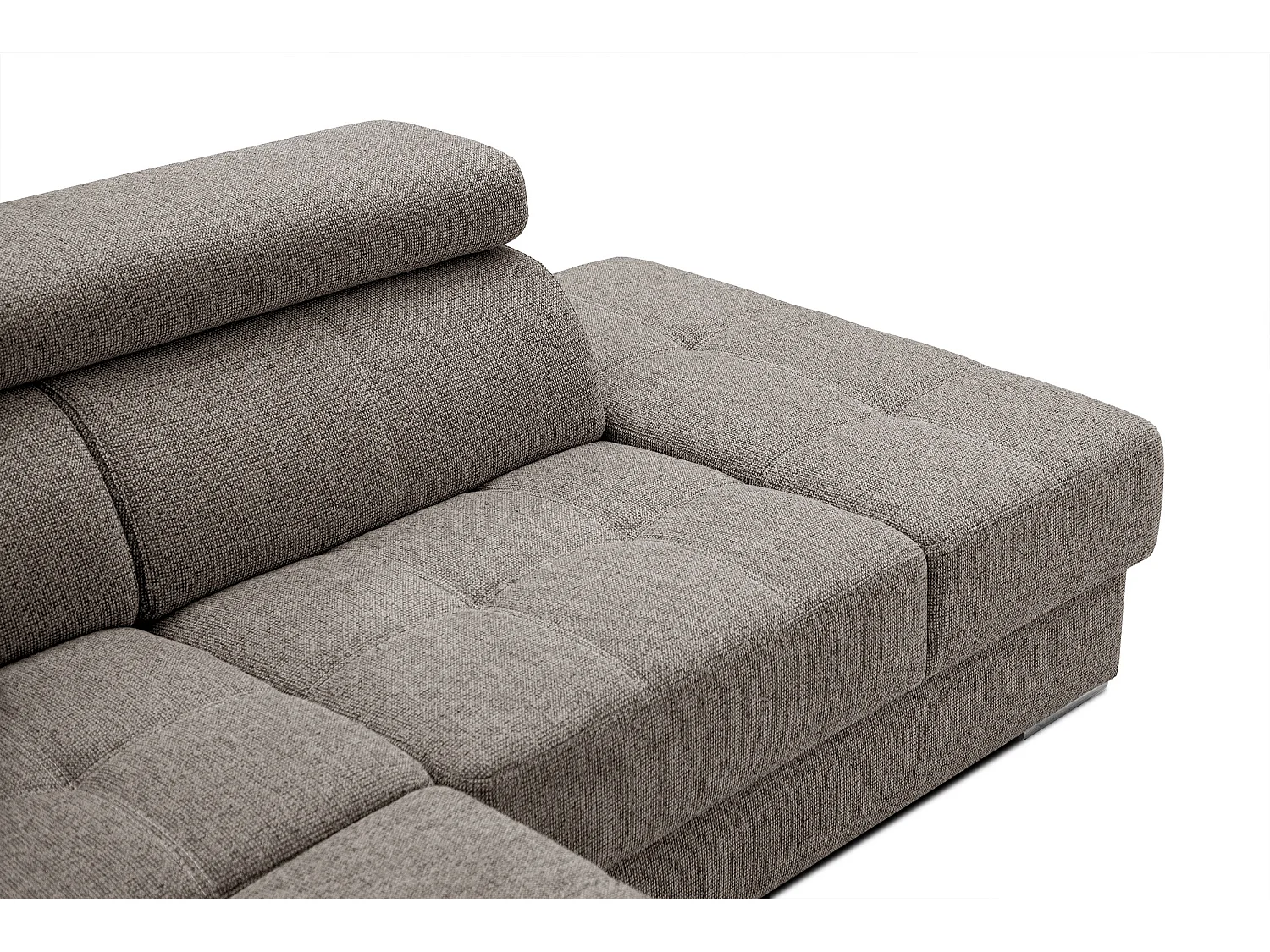 QUARTZ Ecksofa 5-Sitzer rechts, taupe