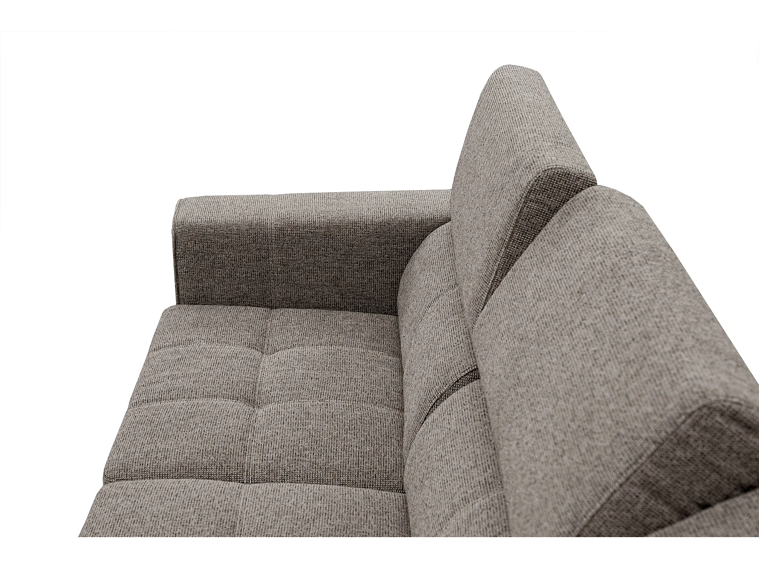 QUARTZ Ecksofa 5-Sitzer rechts, taupe