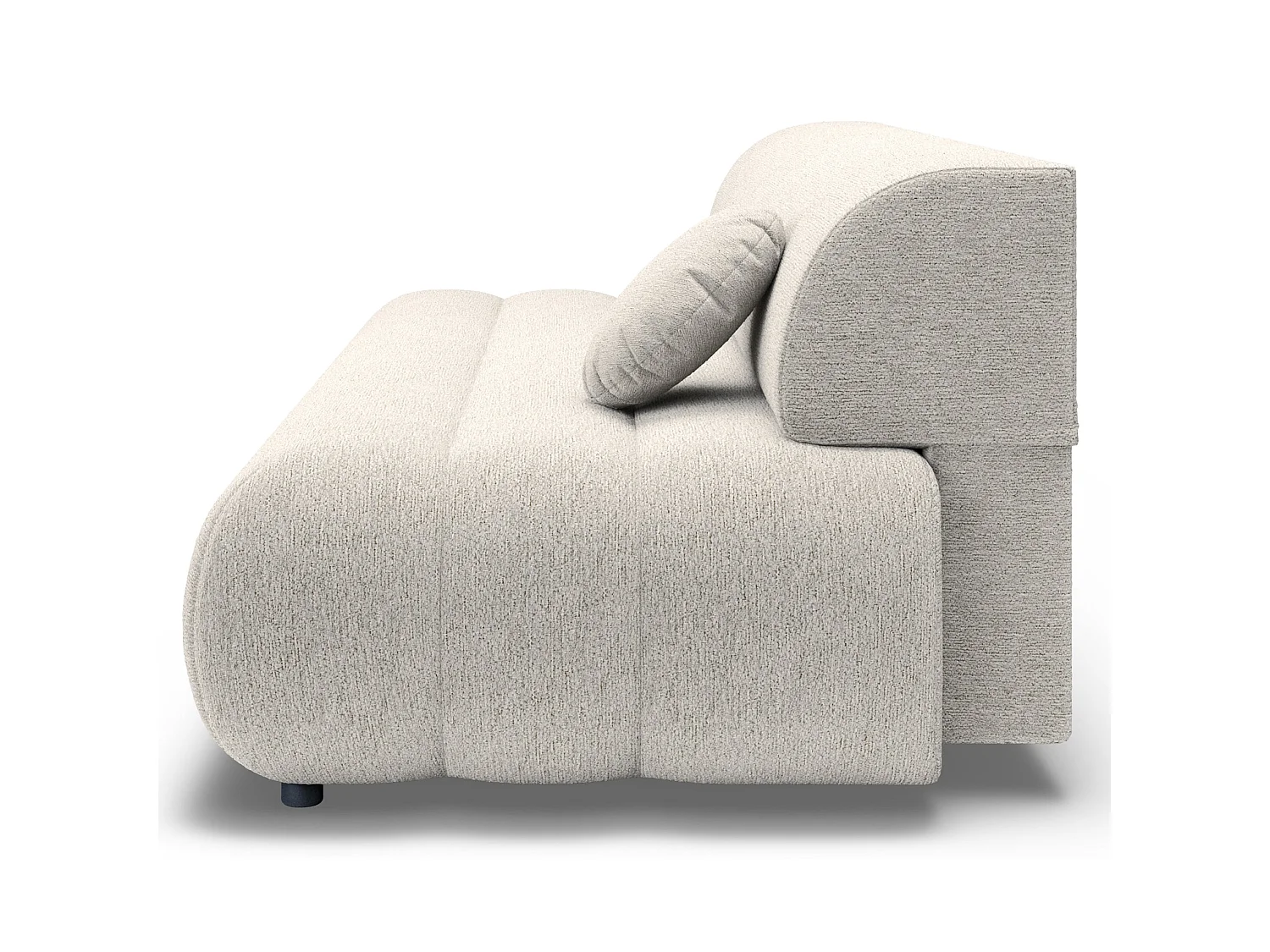 Schlafsofa, Hellbeige Chenille, 214 cm - Arione