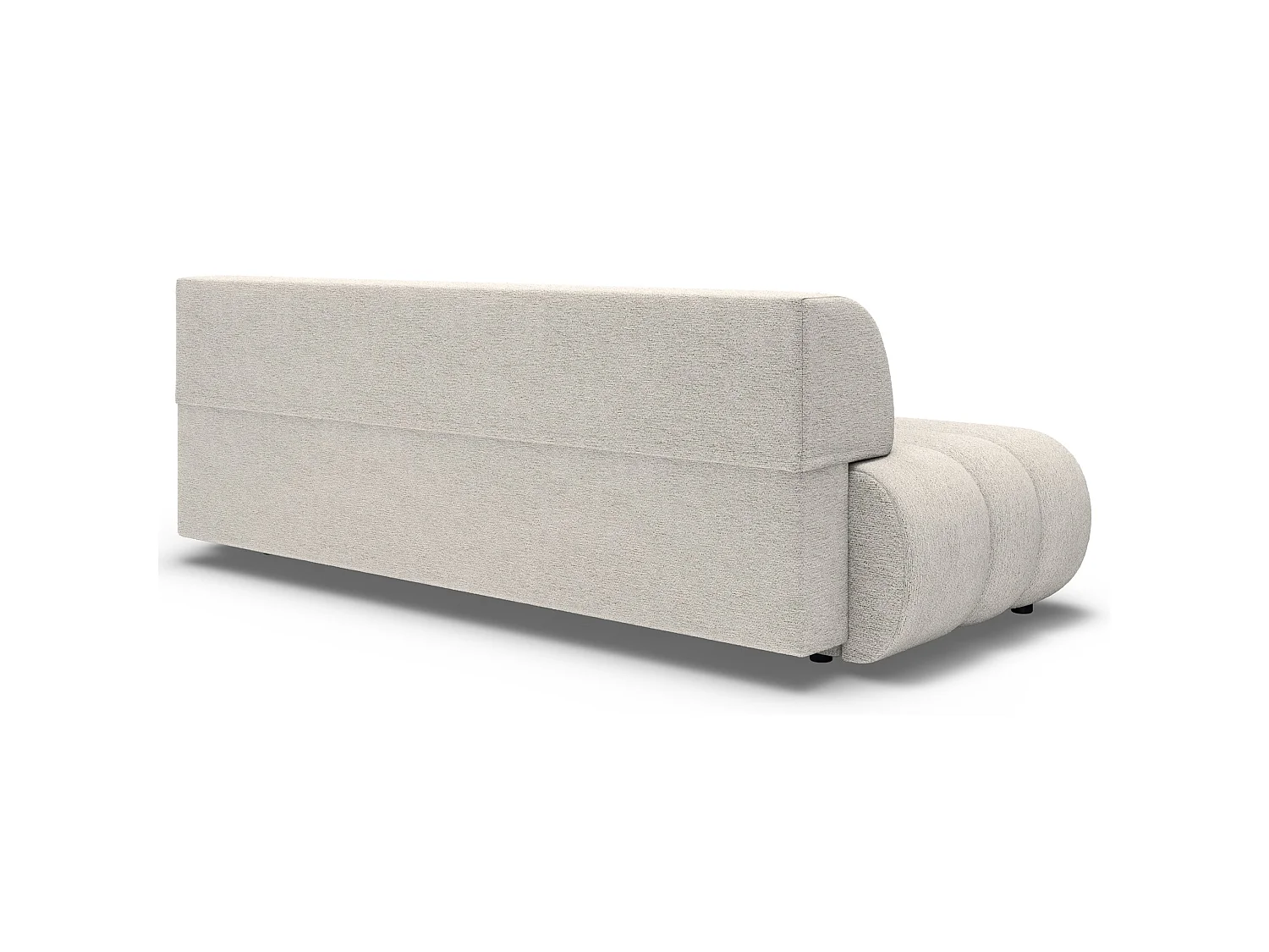 Schlafsofa, Hellbeige Chenille, 214 cm - Arione