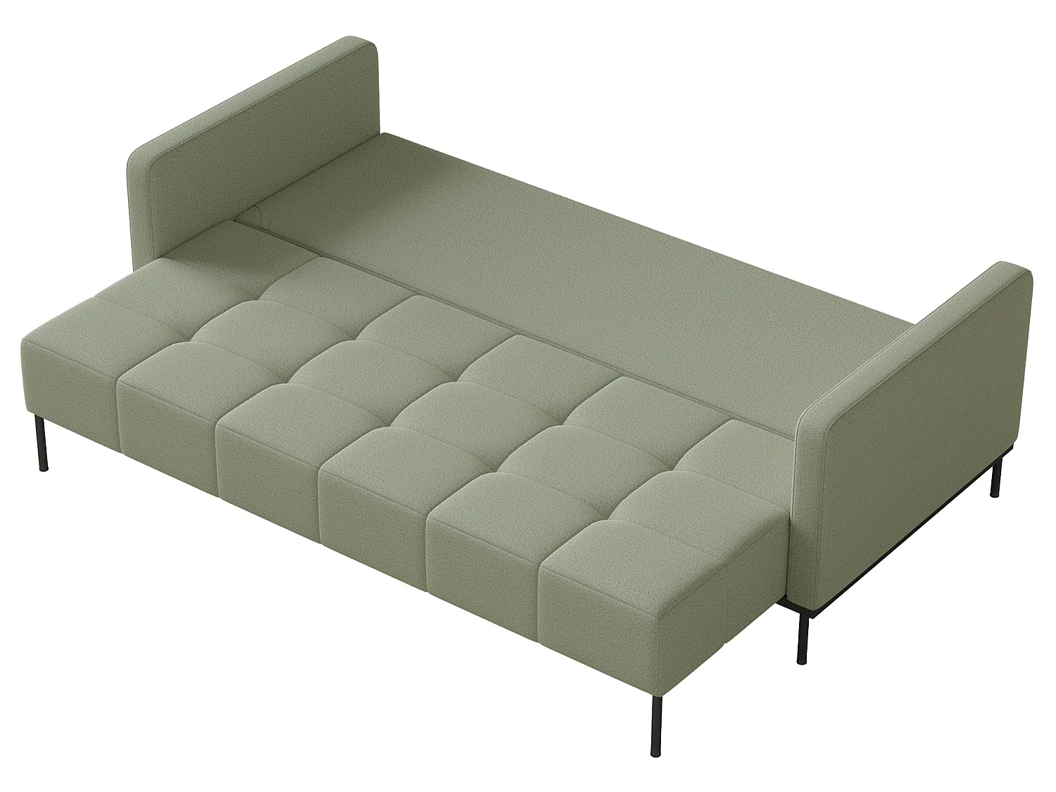 Canapé - 224 cm - maille Vert sauge - Skilia