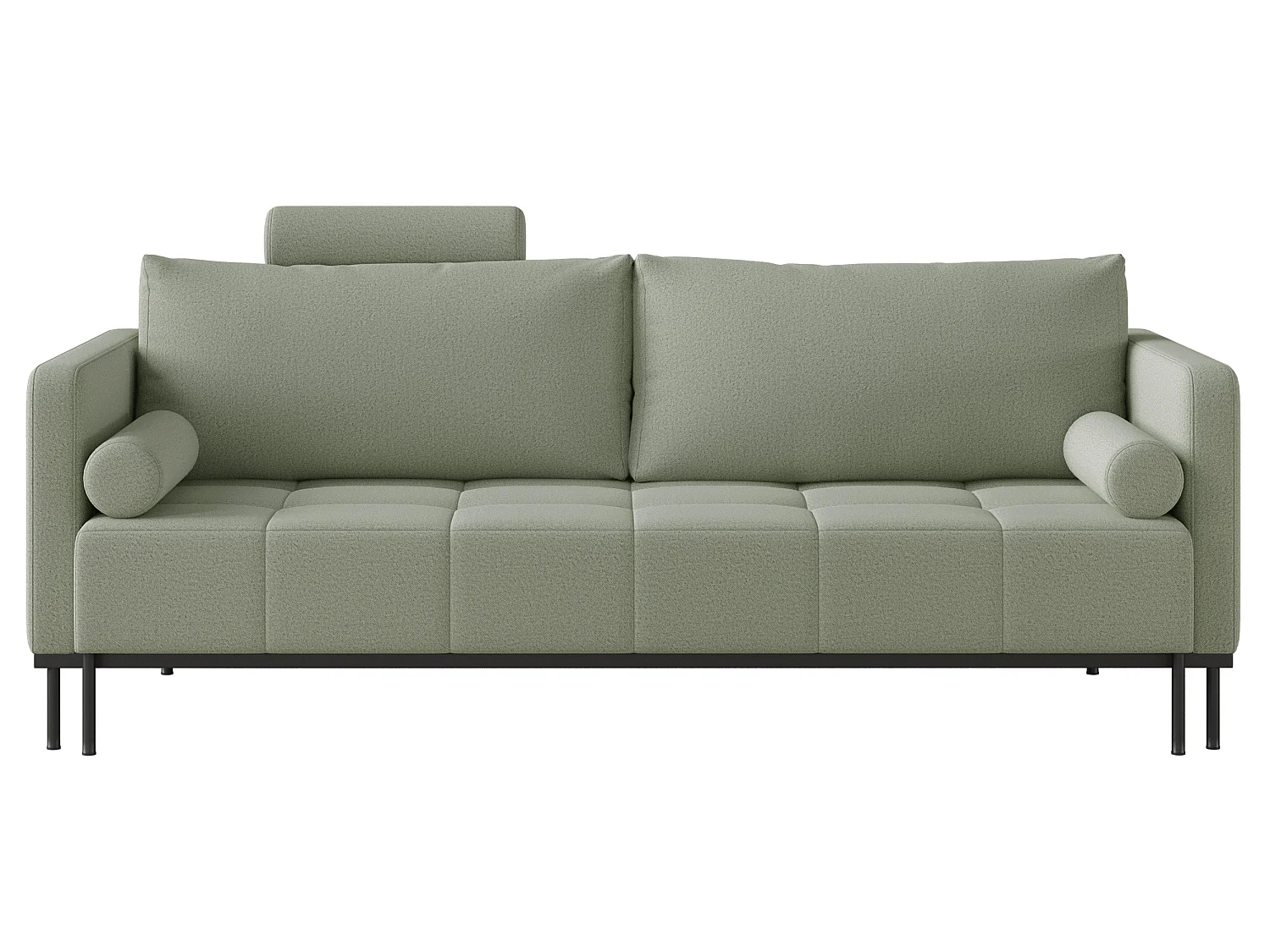 Canapé - 224 cm - maille Vert sauge - Skilia