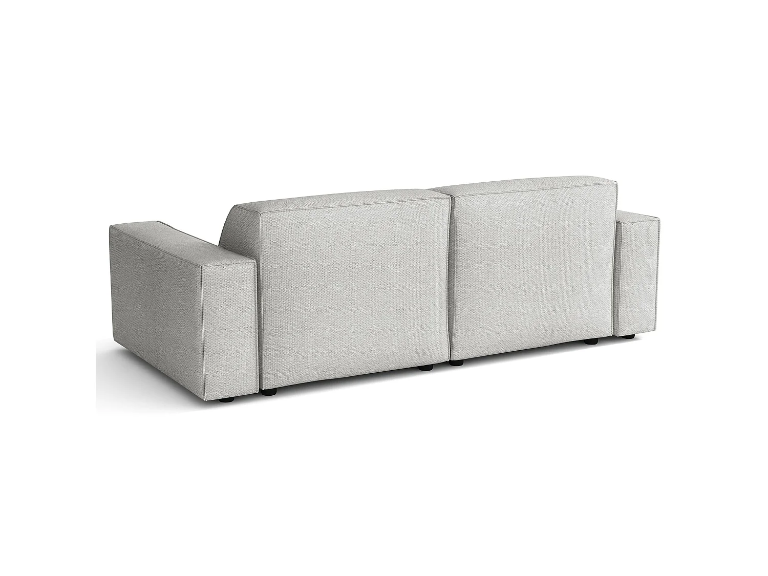 Hoekbank, chenille lichtgrijs, 210 cm – Sellmo