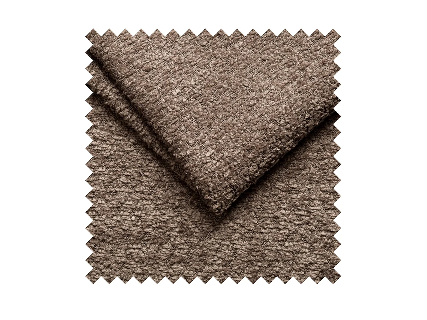 Canapé d'angle - 278 cm - Bouclé Marron - Novals