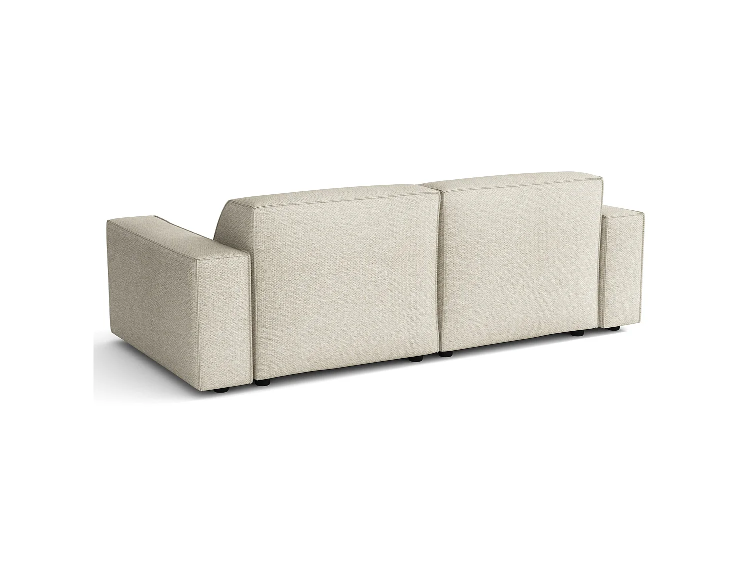 Canapé d'angle petit - 210 cm - gauche - Chenille Crème - Sellmo