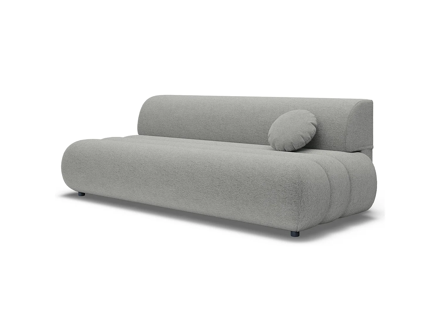 Canapé - 214 cm - Chenille Gris clair - Arione