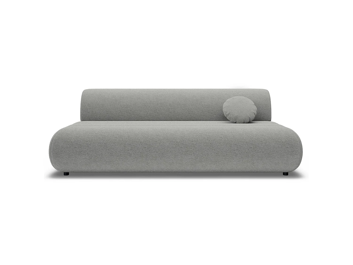 Canapé - 214 cm - Chenille Gris clair - Arione