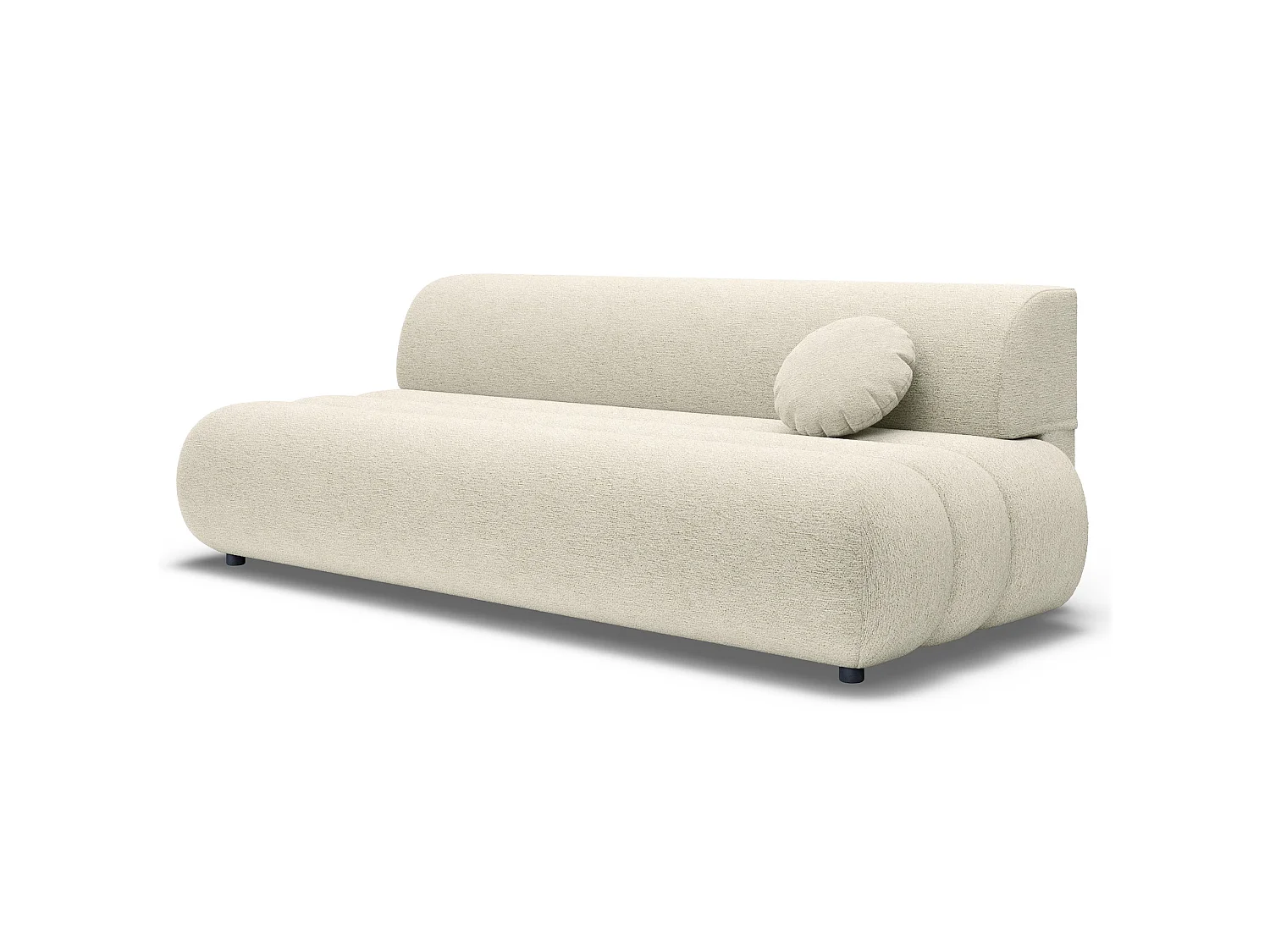 Canapé - 214 cm - Chenille Crème - Arione