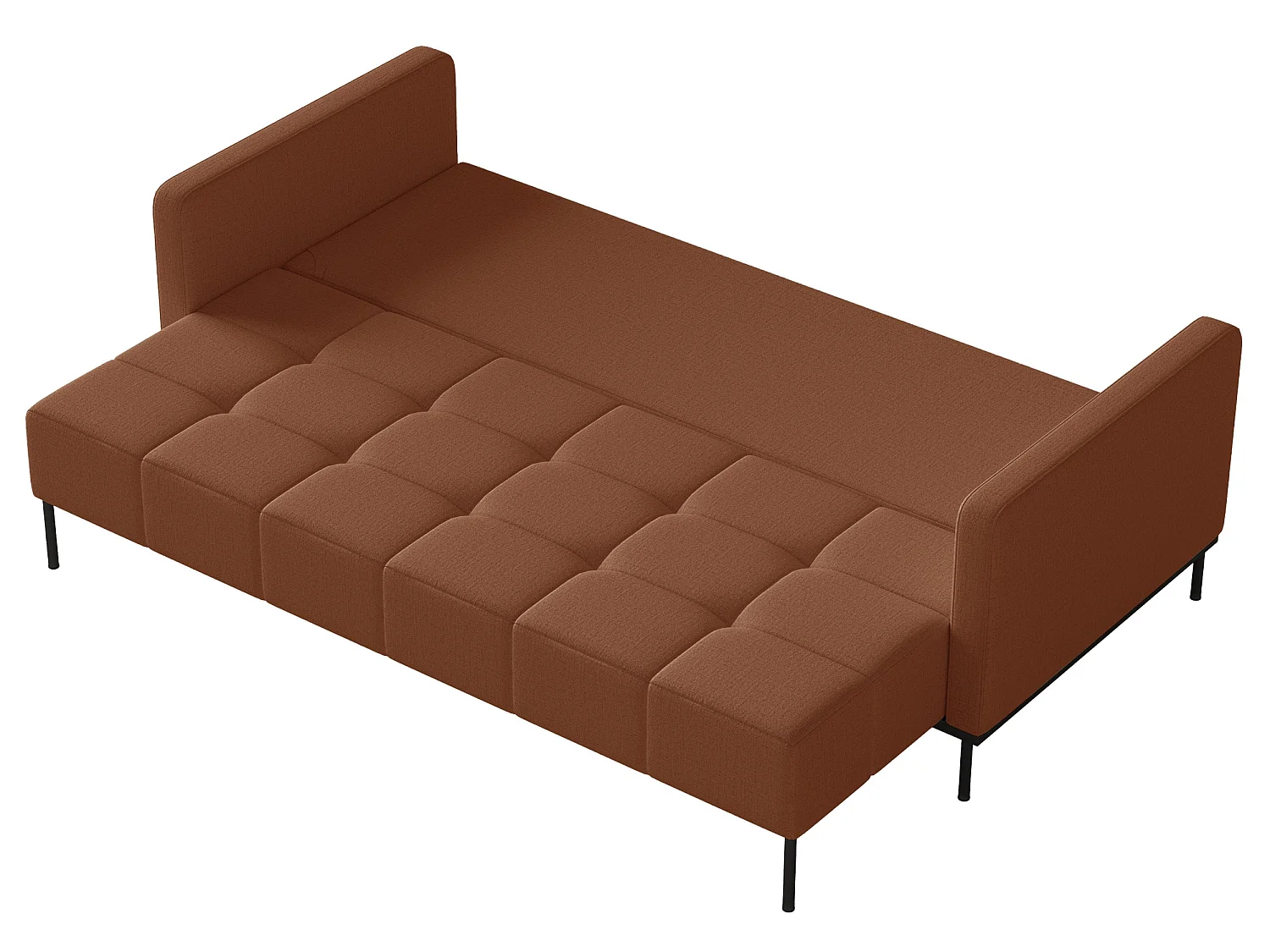 Canapé - 224 cm - Chenille Cuivre - Skilia