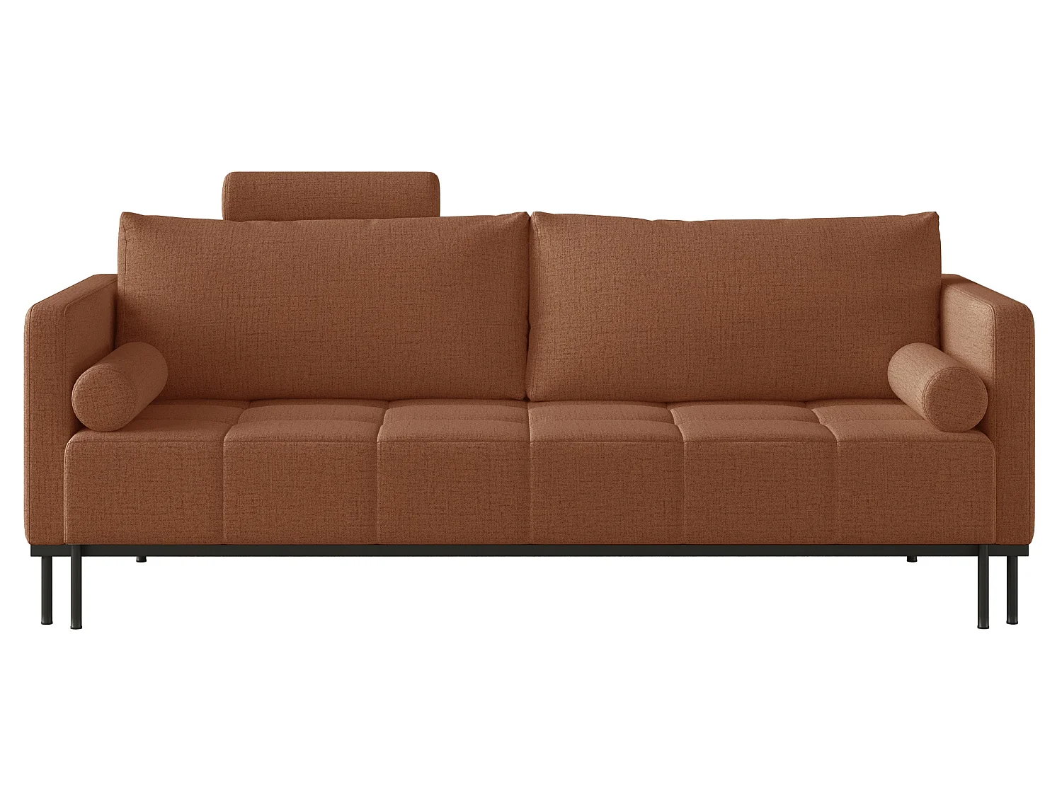 Canapé - 224 cm - Chenille Cuivre - Skilia