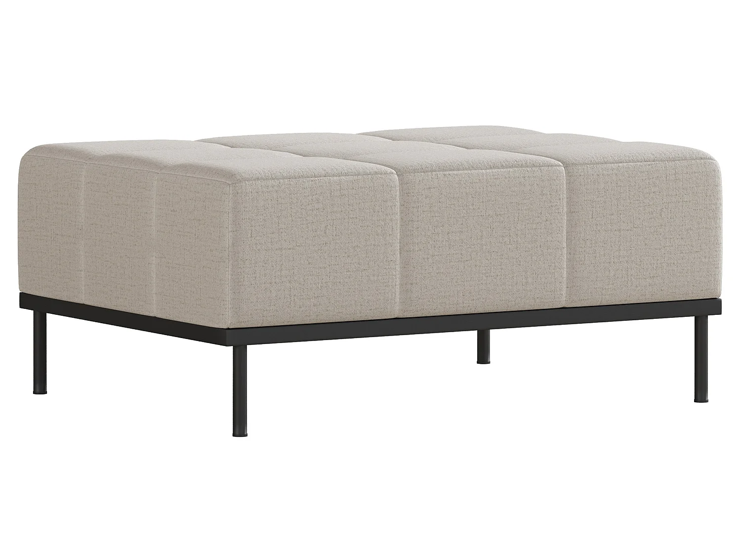 Canapé - 224 cm - Chenille Beige clair - Skilia
