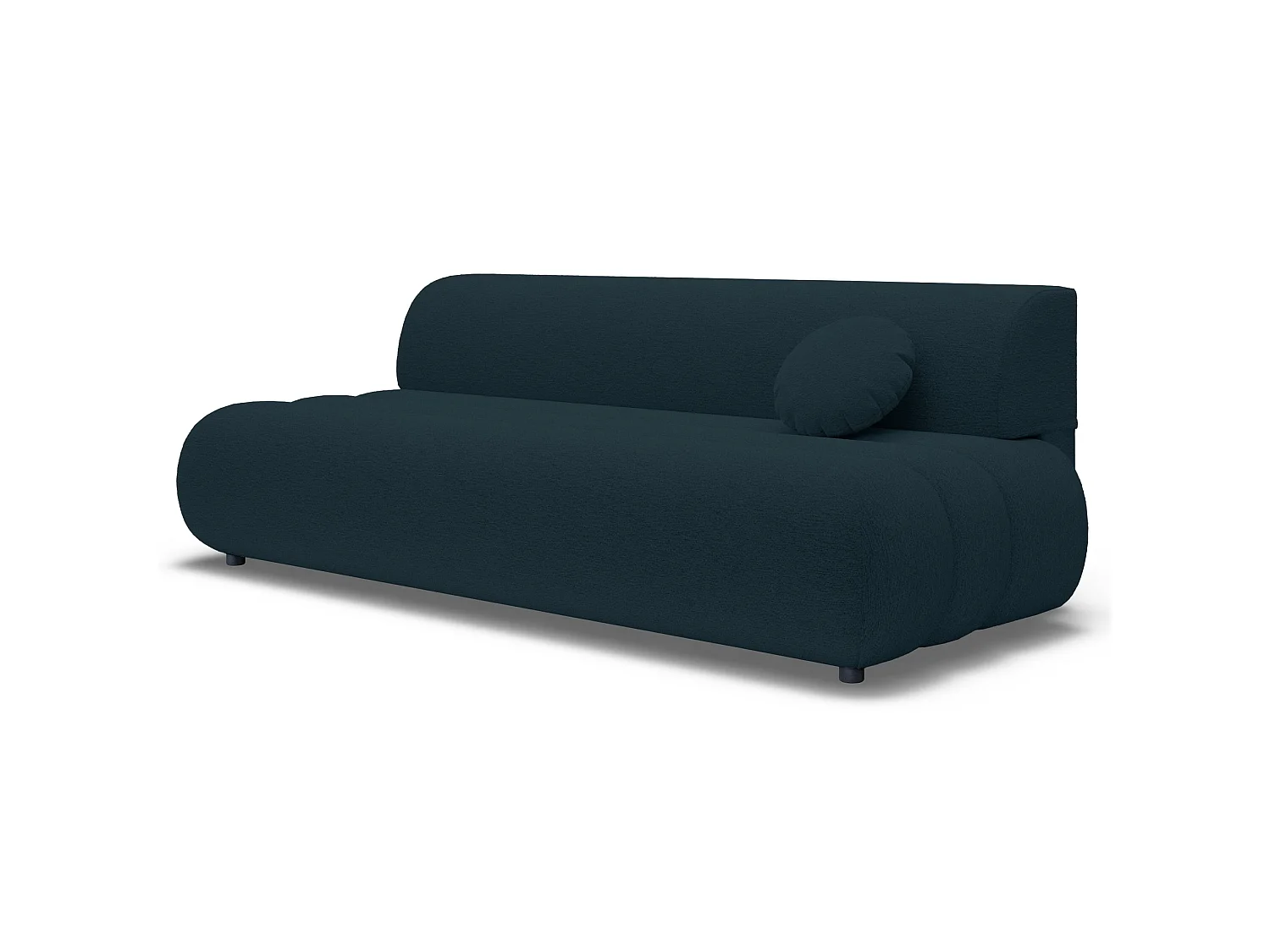 Canapé - 214 cm - chenille bleu - Arione