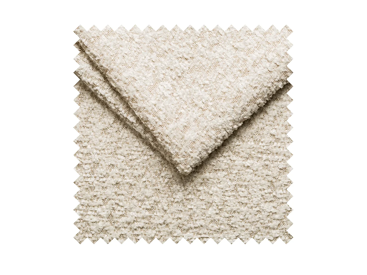 Canapé d'angle - 278 cm - Bouclé Beige clair - Novals