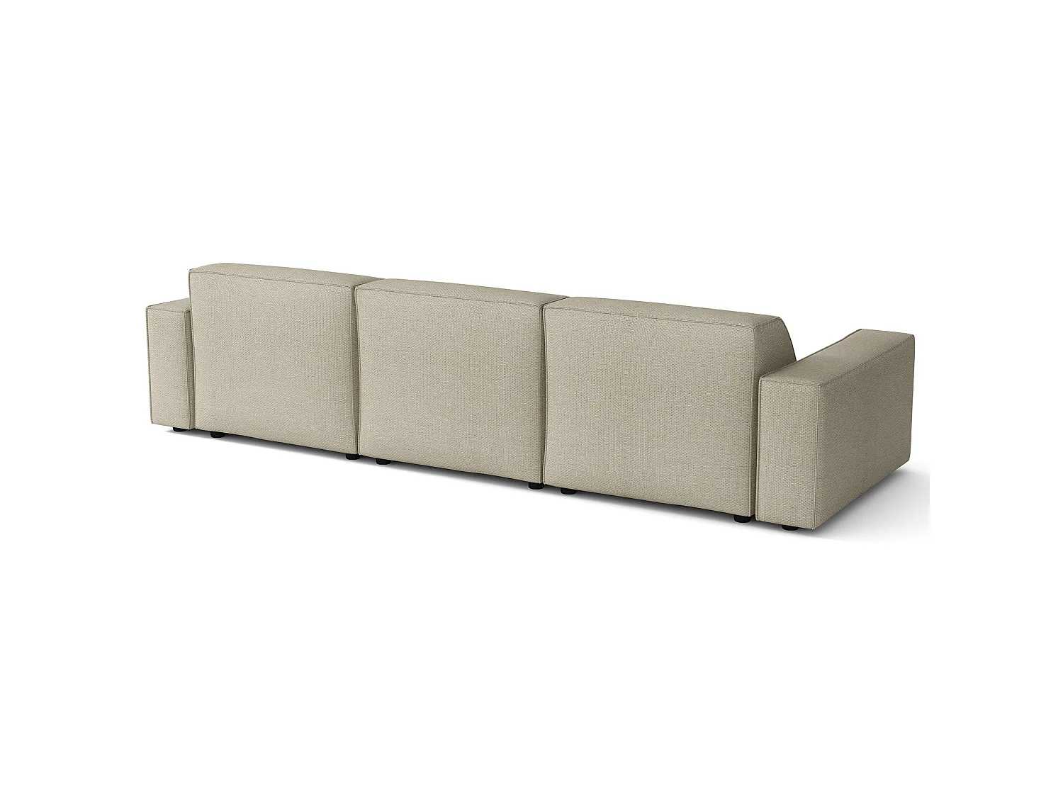Canapé d'angle - 287 cm - droite - Chenille Grėge - Sellmo
