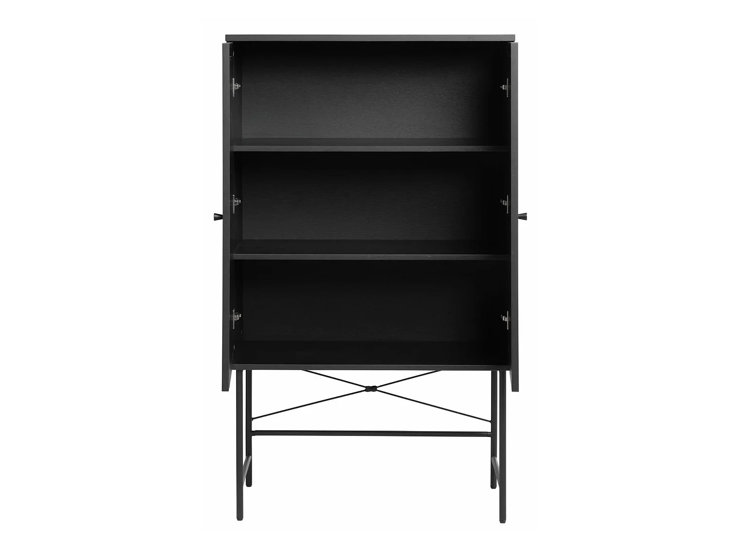 Hoge commode, zwart, 80 cm – Mogest