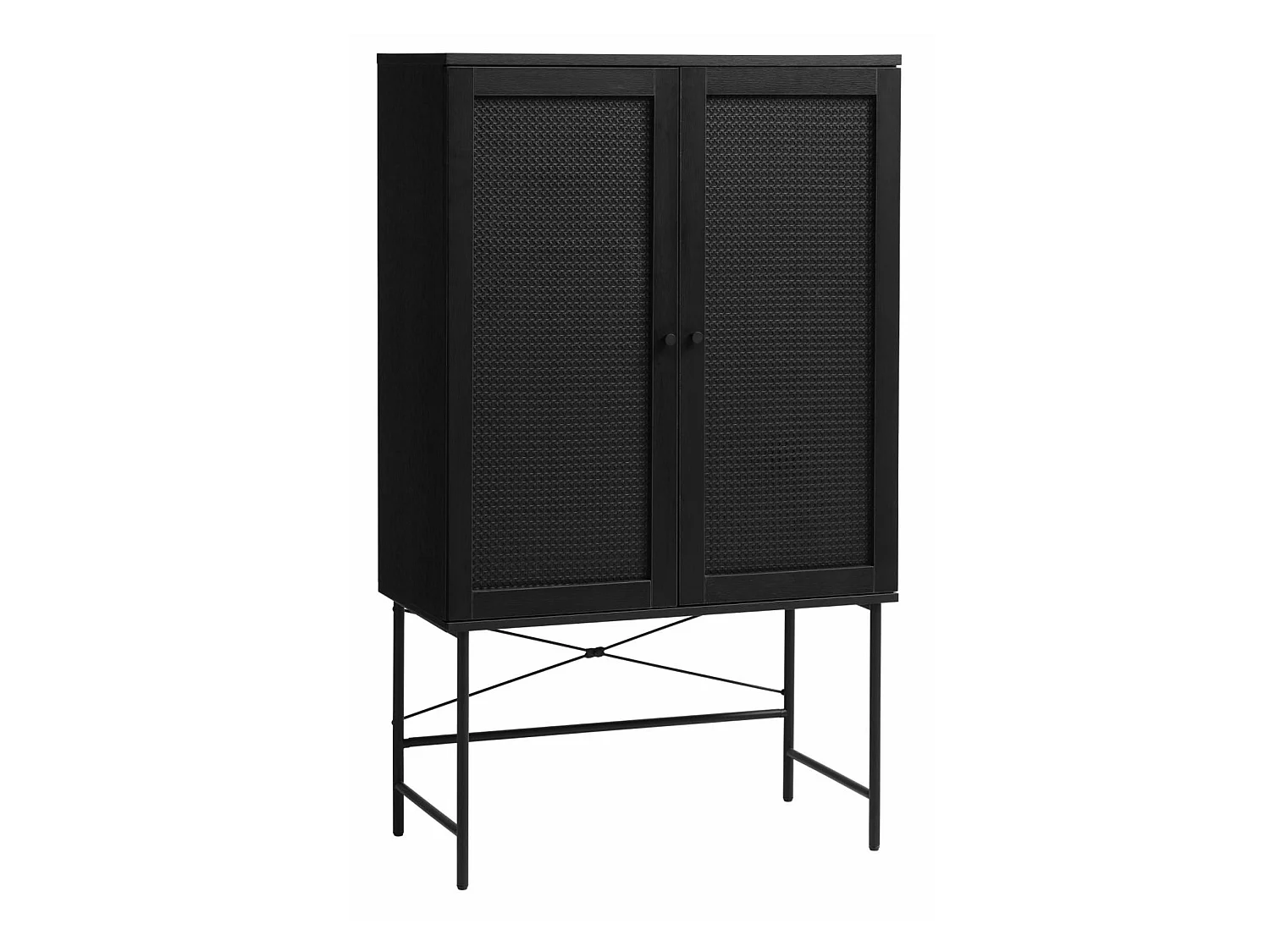 Hoge commode, zwart, 80 cm – Mogest