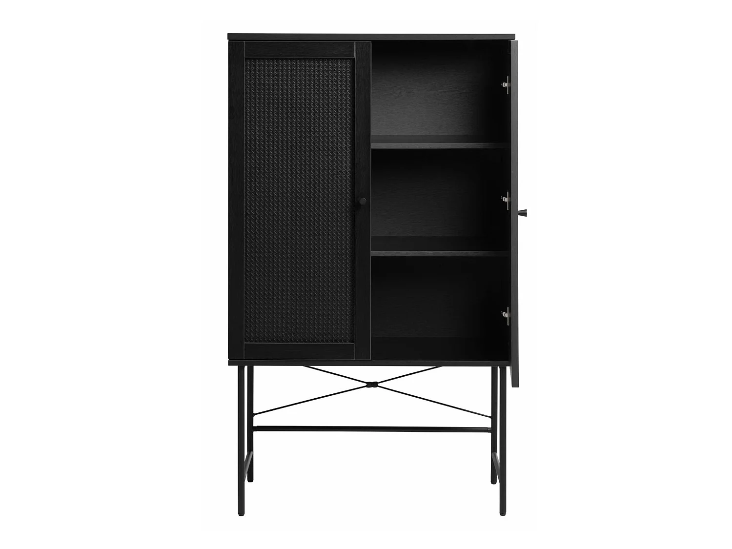 Hoge commode, zwart, 80 cm – Mogest
