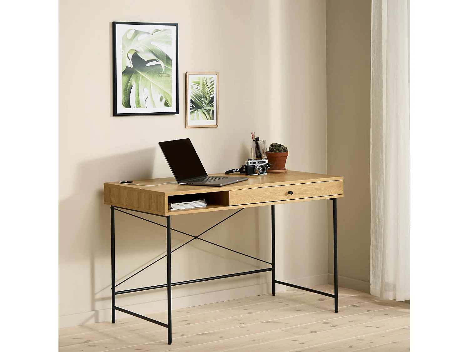 Bureau - 120x60 cm - Beige - Mogest