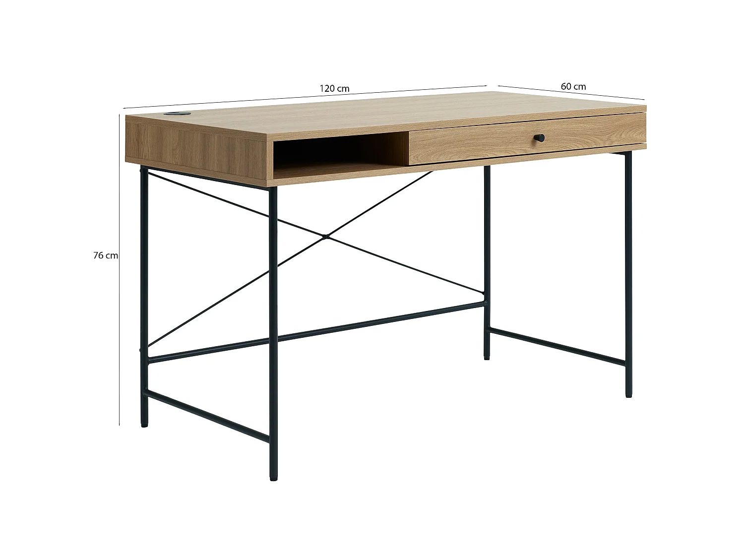 Bureau - 120x60 cm - Beige - Mogest