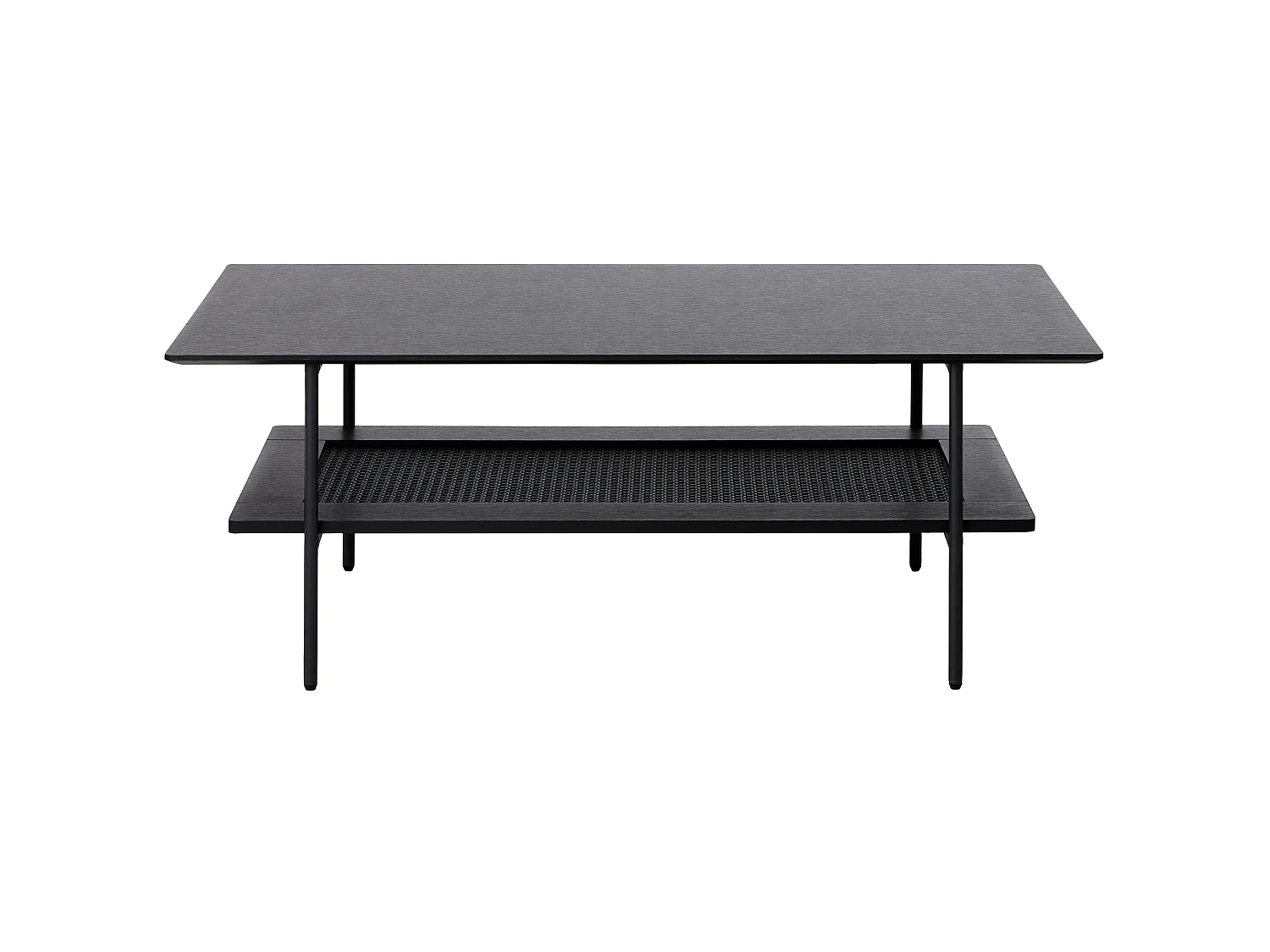 Salontafel, zwart eiken, 110x55 cm – Mogest