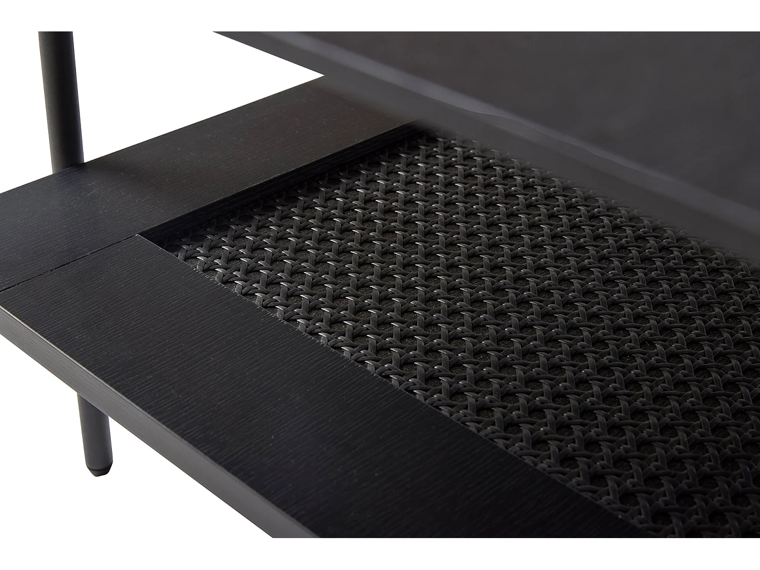 Salontafel, zwart eiken, 110x55 cm – Mogest