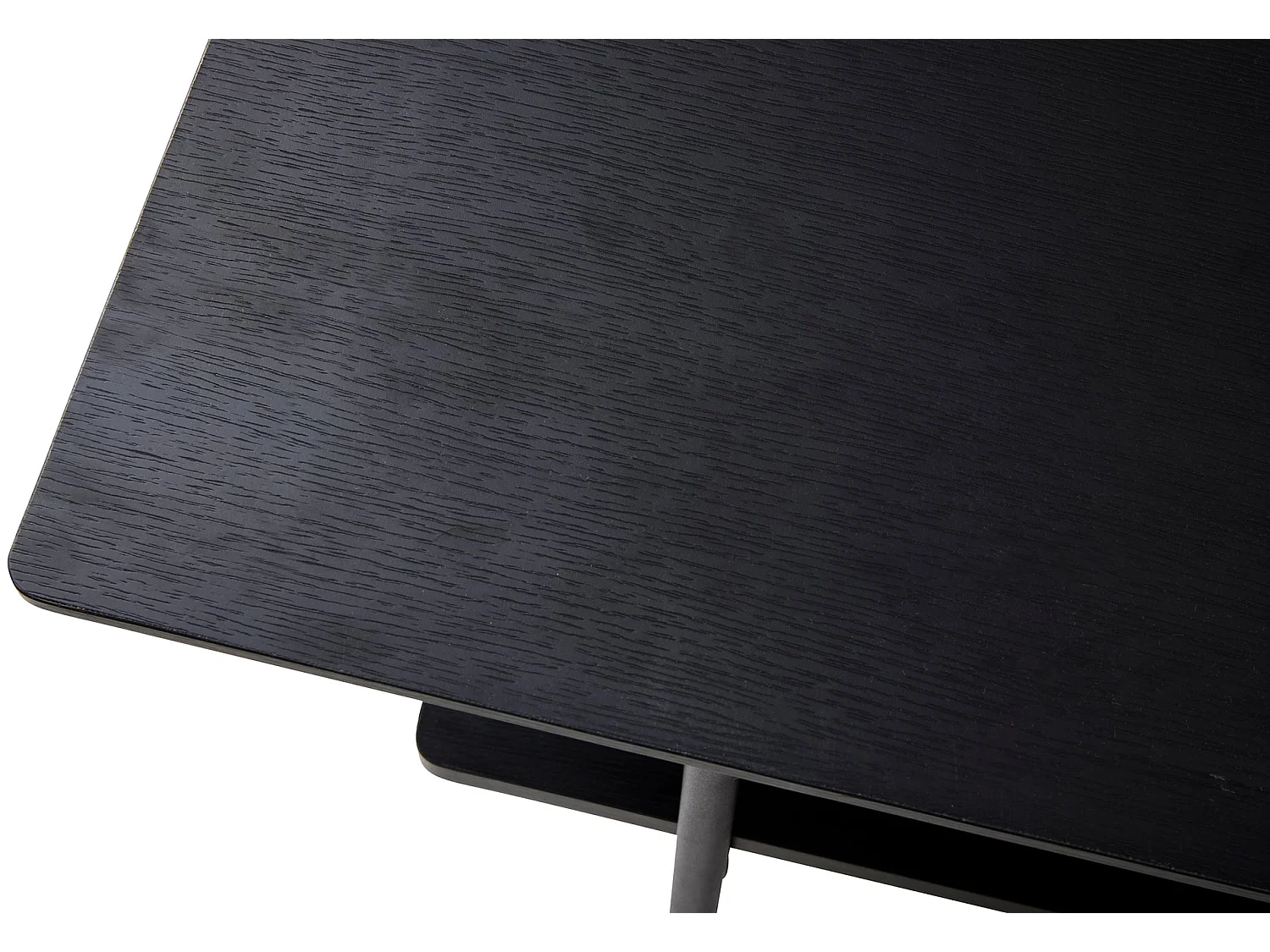 Salontafel, zwart eiken, 110x55 cm – Mogest
