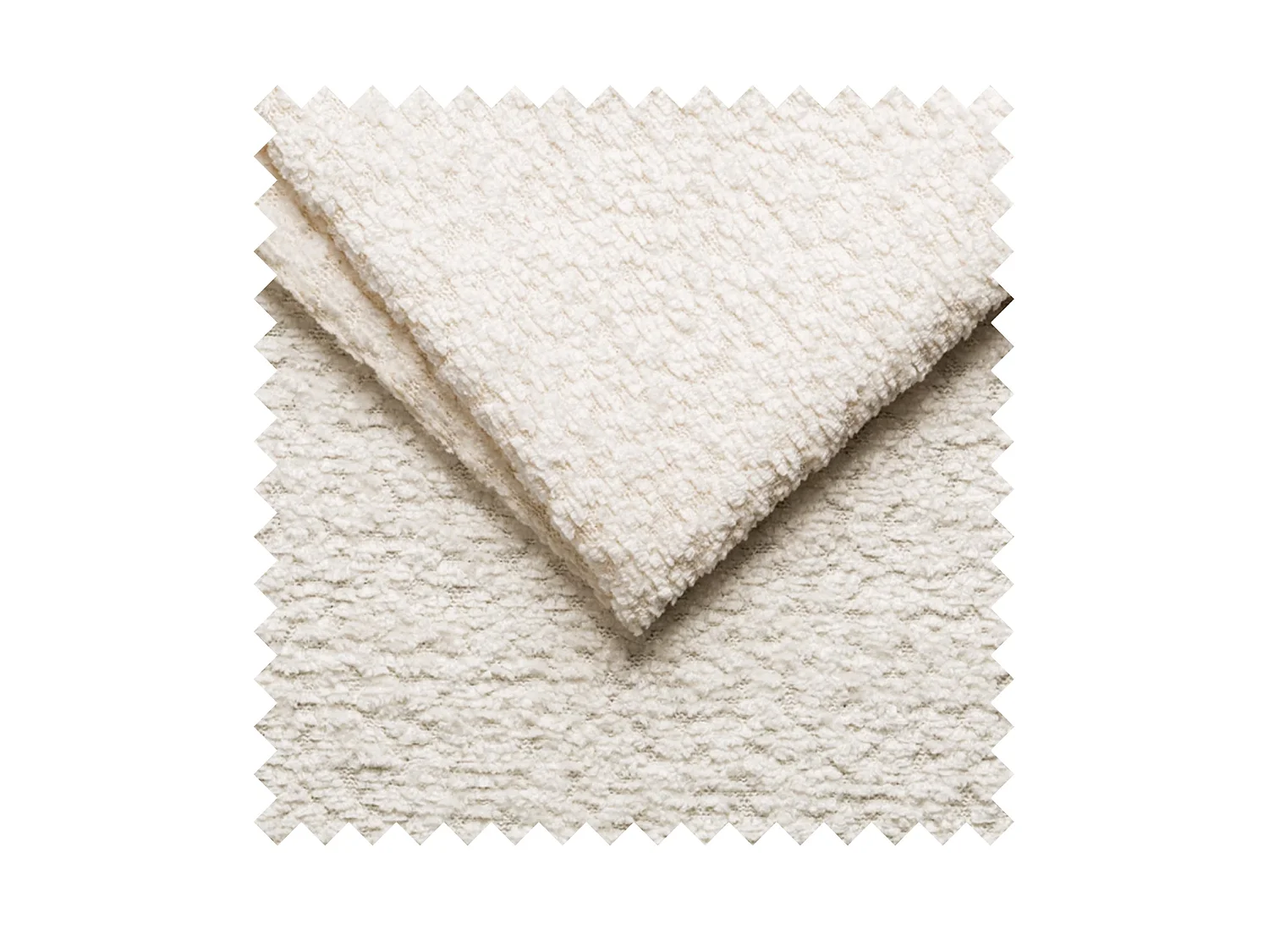 Canapé d'angle - 278 cm - Bouclé Crème - Novals