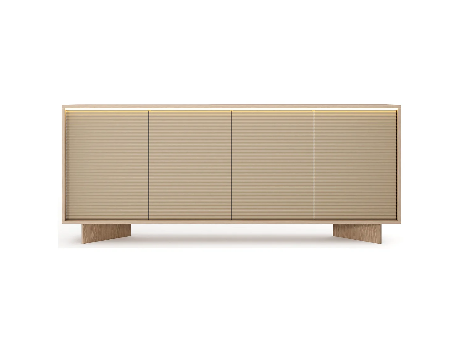 Buffet - 203 cm - Chêne - Semi