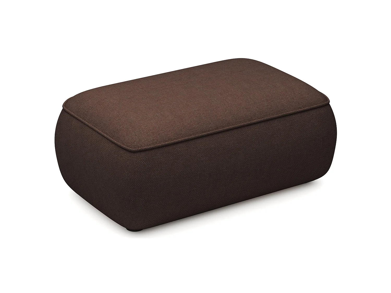 Pouf - 100 cm - Chenille Marron - Ovo