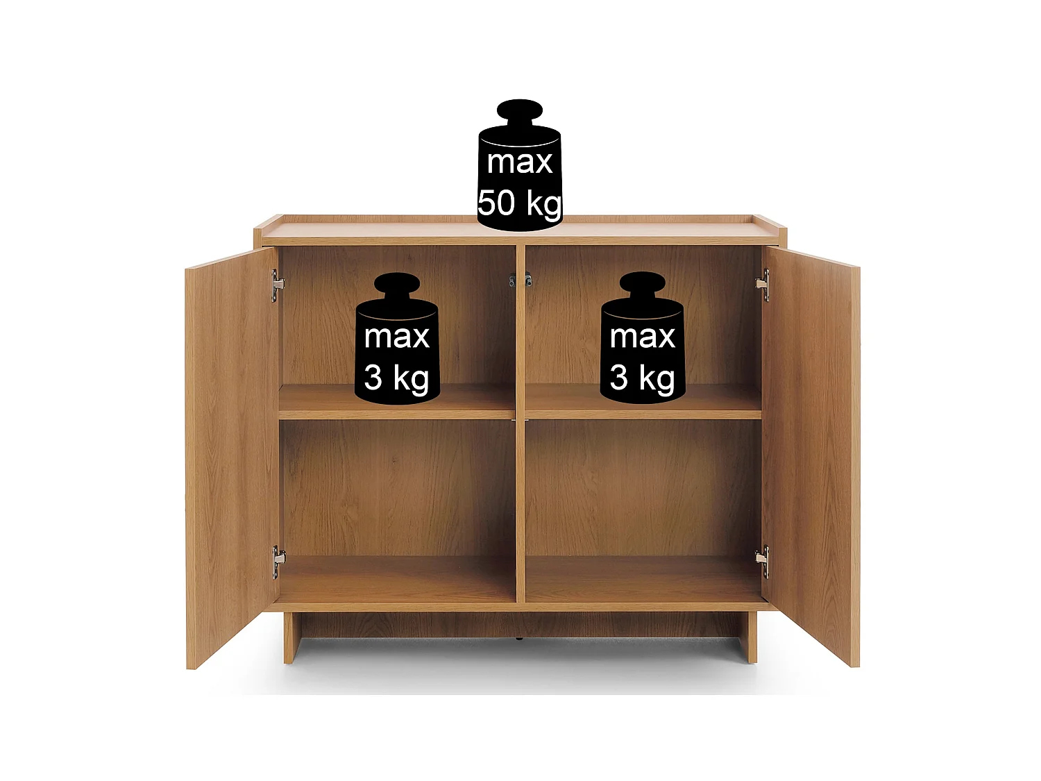 Buffet - 98 cm - Chêne - Yasumi