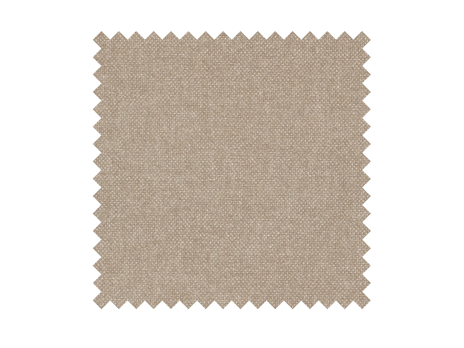 Poef 1-zits, beige, 100 cm – Ovo, chenille stof
